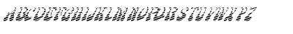 FZ JAZZY 17 STRIPED ITALIC Normal Font