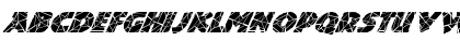 FZ JAZZY 24 CRACKED ITALIC Normal Font