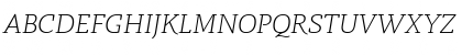 Radcliffe Text Light Italic Font