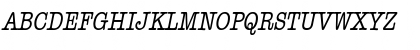 HeadlineCondensed Italic Font