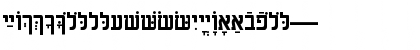 HebrewAaronSSK Bold Font