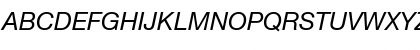 HelveticaNeue LT 55 Roman Italic Font