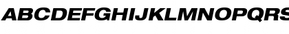 Helvetica Neue LT Com 83 Heavy Extended Oblique Font