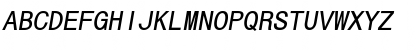 HelvMono Oblique Font