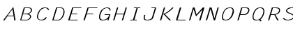 LetterGothic-Italic Ex Regular Font