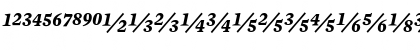 Mercury Numeric G1 Bold Italic Font