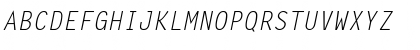 Monospaced Italic Font