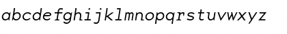 BaseMono WideThinItalic Font