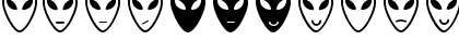 Alien faces St Regular Font