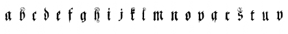 Coelnische Current Fraktur OsF UNZ1 Italic Font