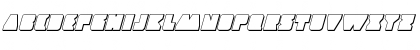 Contour of Duty 3D Italic Italic Font