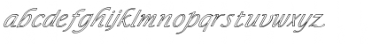 FZ BASIC 15 HOLLOW ITALIC Normal Font