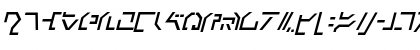 Modern Cybertronic Italic Font