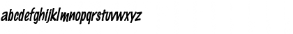 Marker-Condensed Italic Font