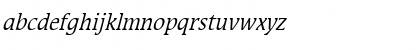 Mirror-Condensed Italic Font