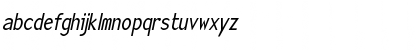 Sensor-Condensed Italic Font