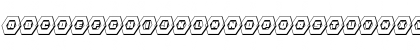 HeXkEy 3D Italic Regular Font