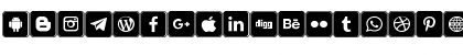 Icons Social Media 7 Regular Font