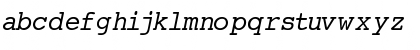 Courier-Normal-Italic Regular Font