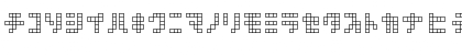 square type kana kana Font