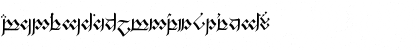 Tengwanda Gothic Regular Font