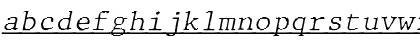 JMH Typewriter mono Fine Under Italic Font