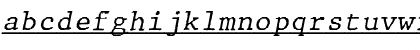 JMH Typewriter mono Under Italic Font