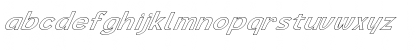 FZ BASIC 14 HOLLOW ITALIC Normal Font