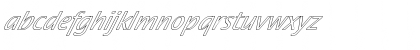 FZ BASIC 17 HOLLOW ITALIC Normal Font