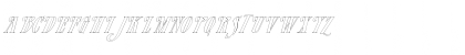 FZ JAZZY 23 HOLLOW ITALIC Normal Font