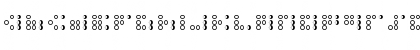 3x3 dots Outline Regular Font