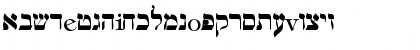 hebrew Regular Font