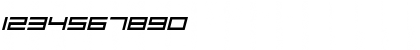 F-Zero GX Menu Font Obl Italic Font