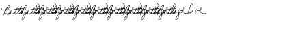 Signature (example) Regular Font