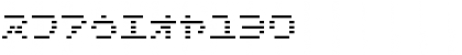 D3 DigiBitMapism Katakana Thin Regular Font