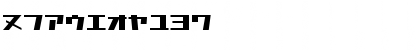 D3 Factorism Katakana Regular Font