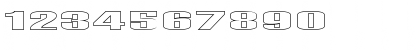 FZ BASIC 9 HOLLOW Normal Font