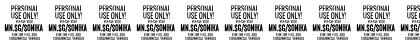 Sonika PERSONAL USE Thin Italic Font