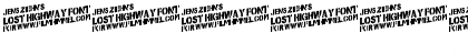 Lost Highway Regular Font