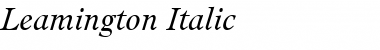 Leamington Italic Font