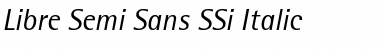 Libre Semi Sans SSi Italic