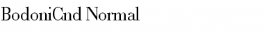 BodoniCnd-Normal Font