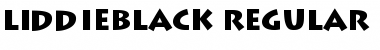LiddieBlack Regular Font