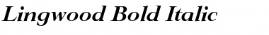 Lingwood Bold Italic