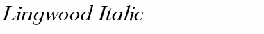 Lingwood Italic