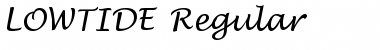 LOWTIDE Regular Font