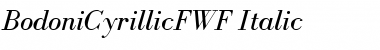 BodoniCyrillicFWF Italic Font