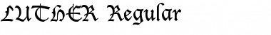 LUTHER Regular Font