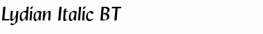 Lydian Italic Font