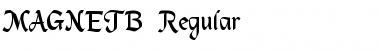 MAGNETB Regular Font